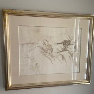 Femme Couchée - Réveil - by Henri Toulouse-Lautrec